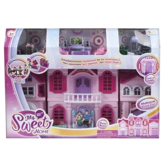 Składany domek dla lalek Mega Creative z meblami